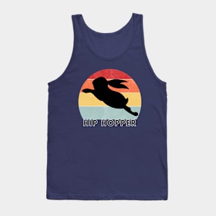 Hip Hopper Rabbit in Retro Sunset Tank Top